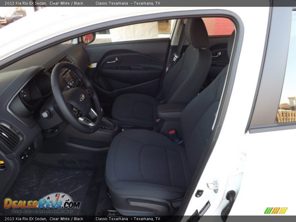 2013 Kia Rio EX Sedan Clear White / Black Photo #30