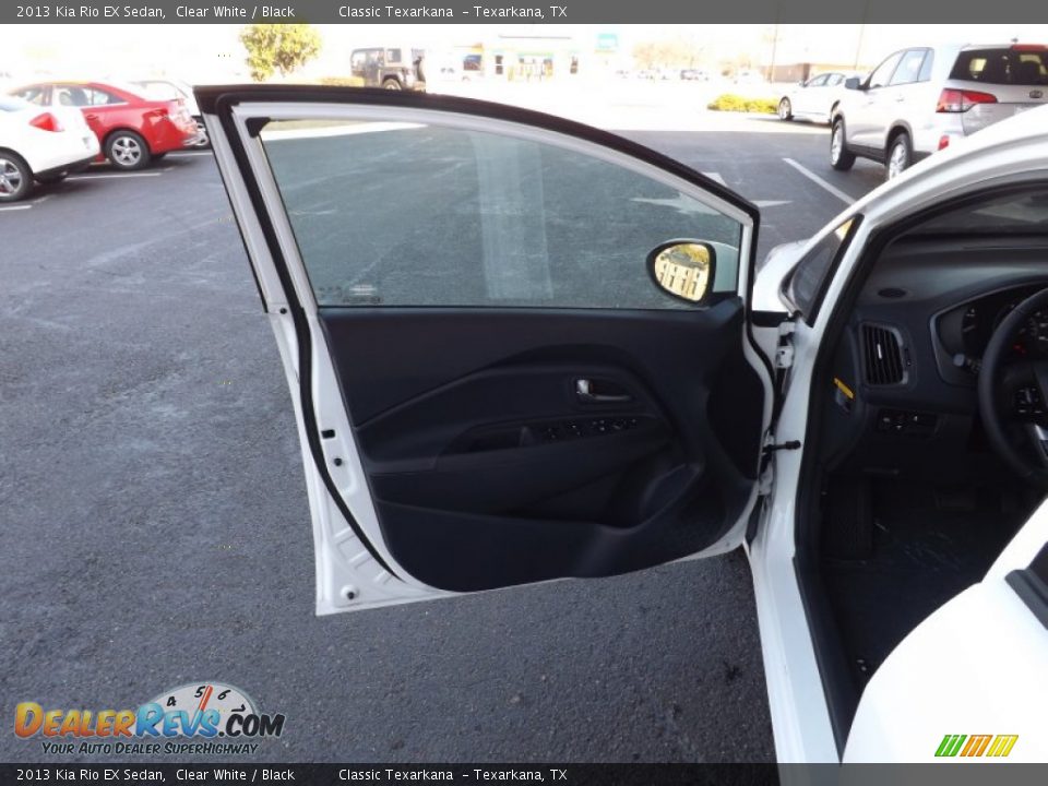 2013 Kia Rio EX Sedan Clear White / Black Photo #32