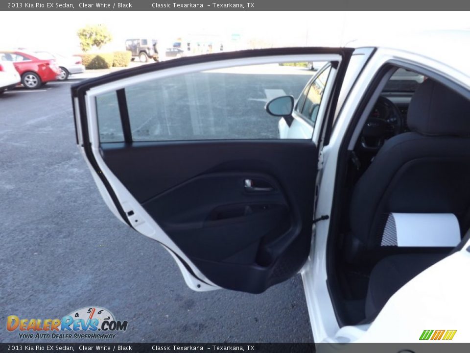 2013 Kia Rio EX Sedan Clear White / Black Photo #35