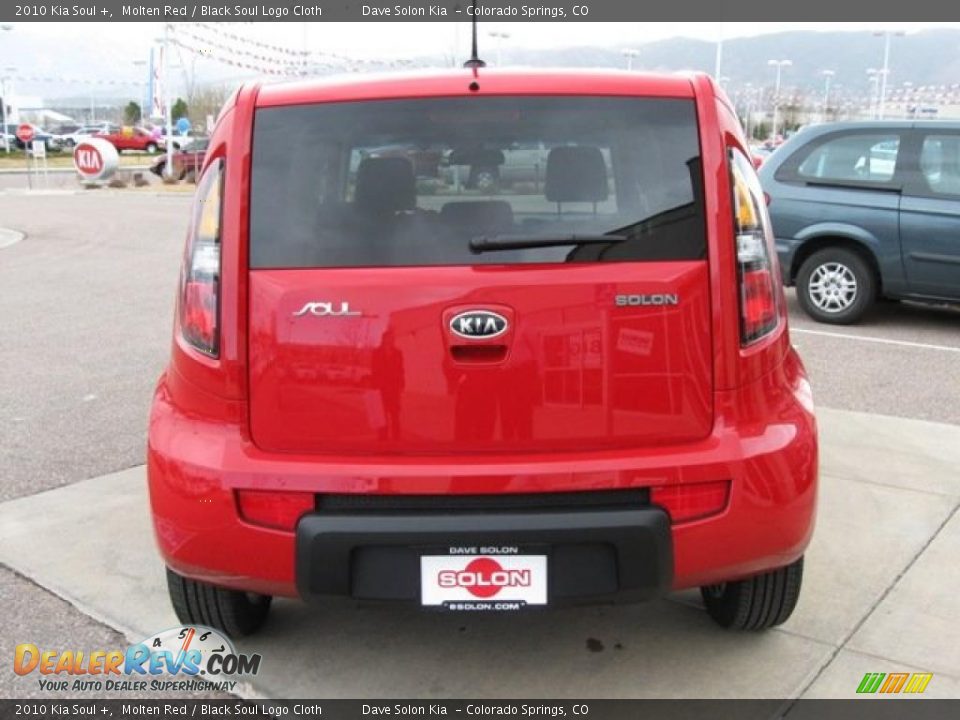 2010 Kia Soul + Molten Red / Black Soul Logo Cloth Photo #6