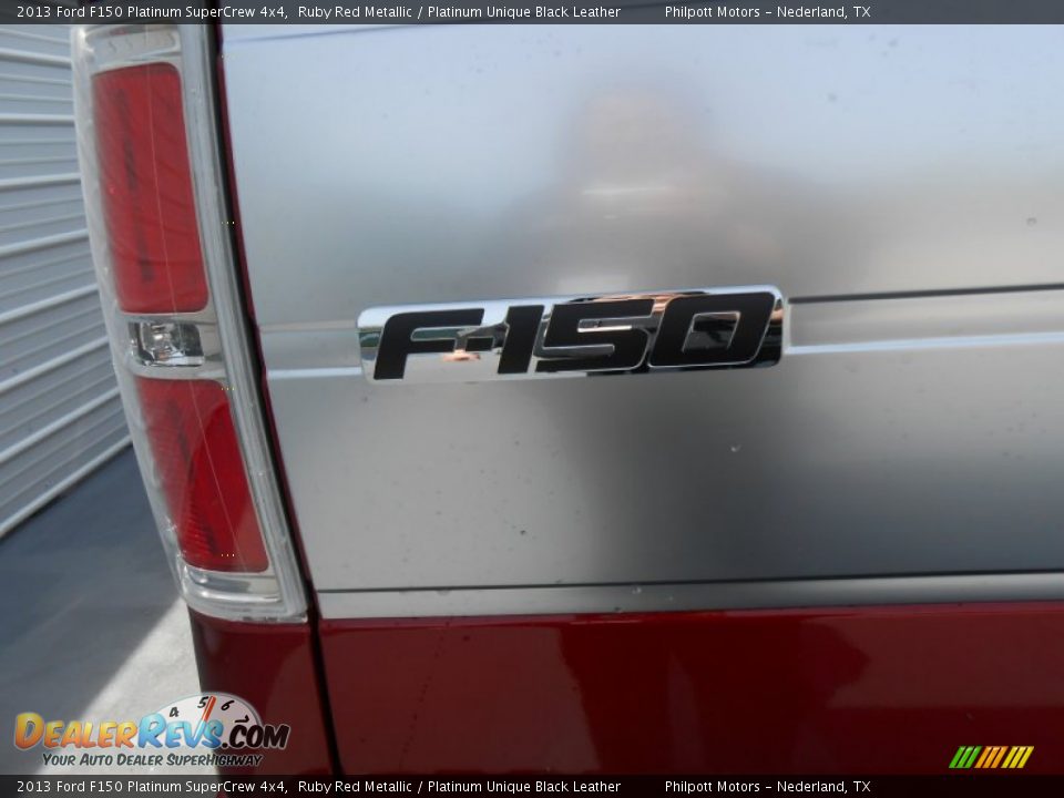 2013 Ford F150 Platinum SuperCrew 4x4 Ruby Red Metallic / Platinum Unique Black Leather Photo #6