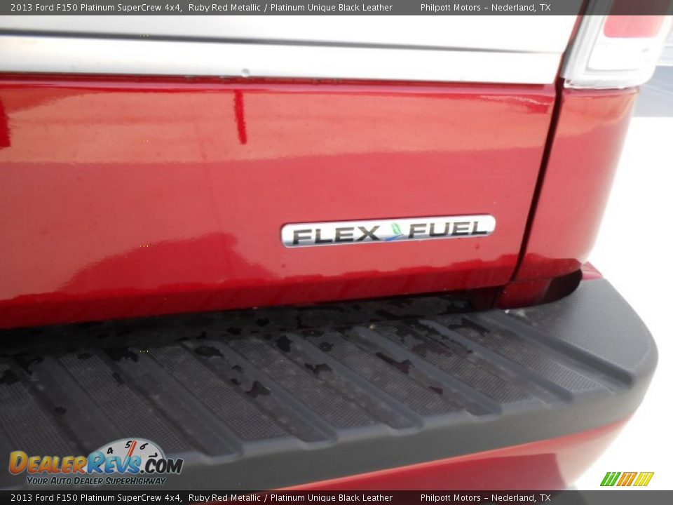 2013 Ford F150 Platinum SuperCrew 4x4 Ruby Red Metallic / Platinum Unique Black Leather Photo #8
