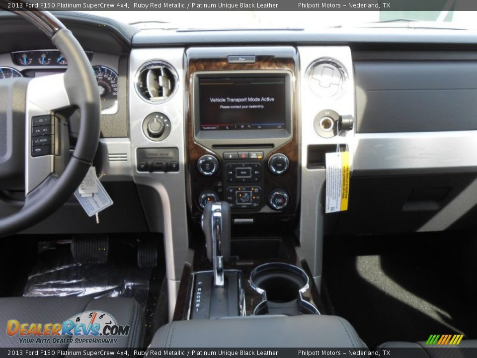2013 Ford F150 Platinum SuperCrew 4x4 Ruby Red Metallic / Platinum Unique Black Leather Photo #30