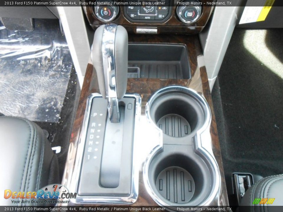 2013 Ford F150 Platinum SuperCrew 4x4 Ruby Red Metallic / Platinum Unique Black Leather Photo #33