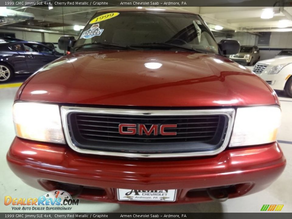 1999 GMC Jimmy SLE 4x4 Cherry Red Metallic / Graphite Photo #3