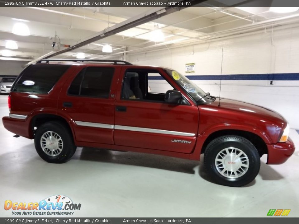 1999 GMC Jimmy SLE 4x4 Cherry Red Metallic / Graphite Photo #6
