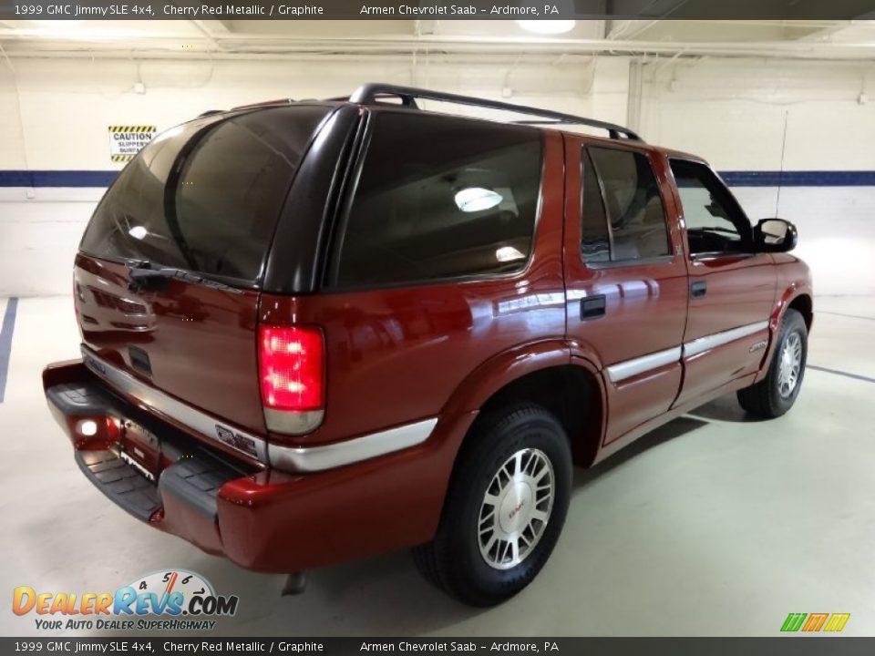 1999 GMC Jimmy SLE 4x4 Cherry Red Metallic / Graphite Photo #7