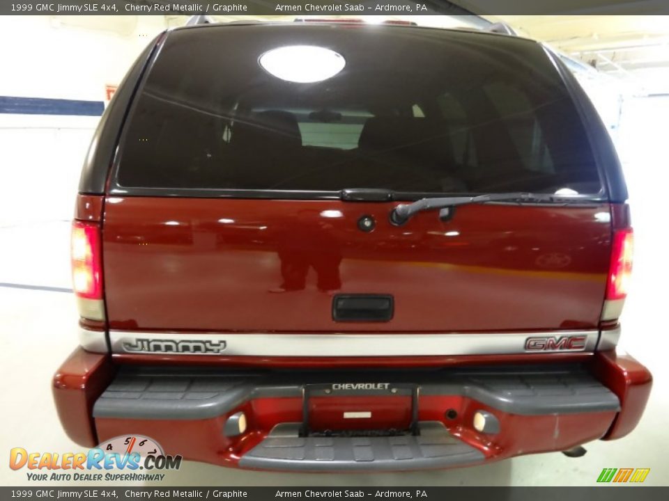 1999 GMC Jimmy SLE 4x4 Cherry Red Metallic / Graphite Photo #8