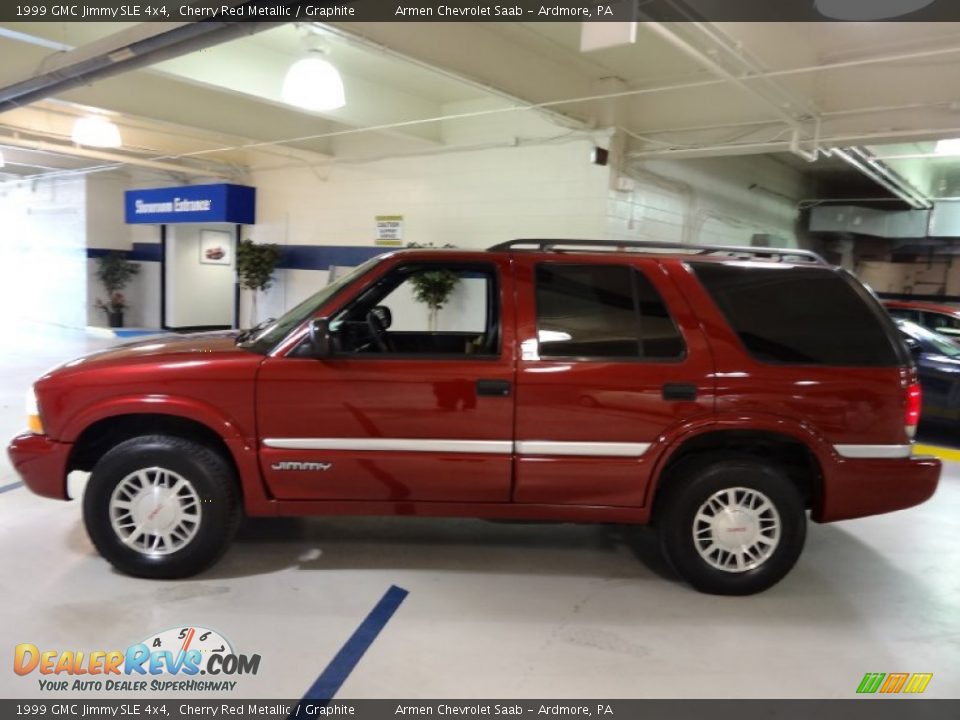 1999 GMC Jimmy SLE 4x4 Cherry Red Metallic / Graphite Photo #10