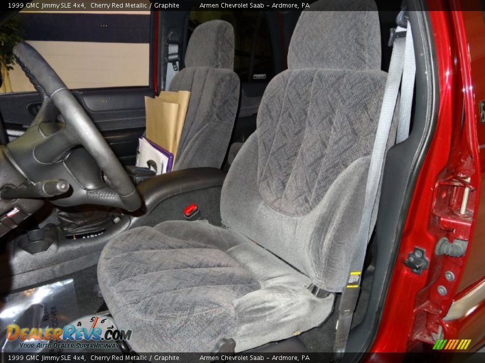 1999 GMC Jimmy SLE 4x4 Cherry Red Metallic / Graphite Photo #16