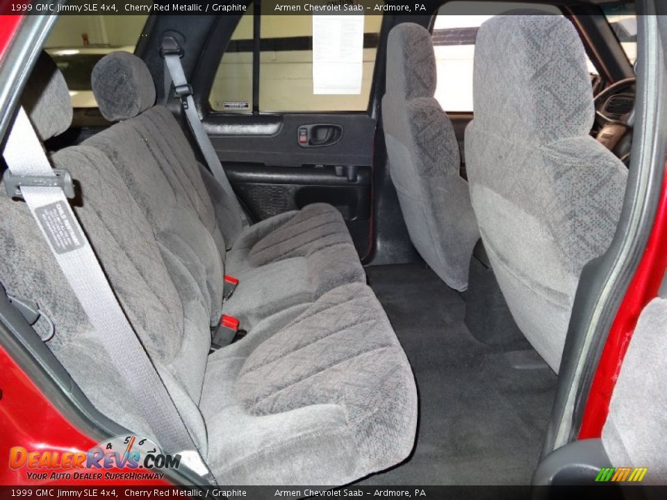 1999 GMC Jimmy SLE 4x4 Cherry Red Metallic / Graphite Photo #19