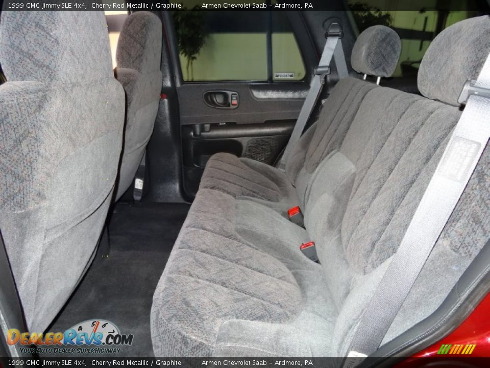 1999 GMC Jimmy SLE 4x4 Cherry Red Metallic / Graphite Photo #21