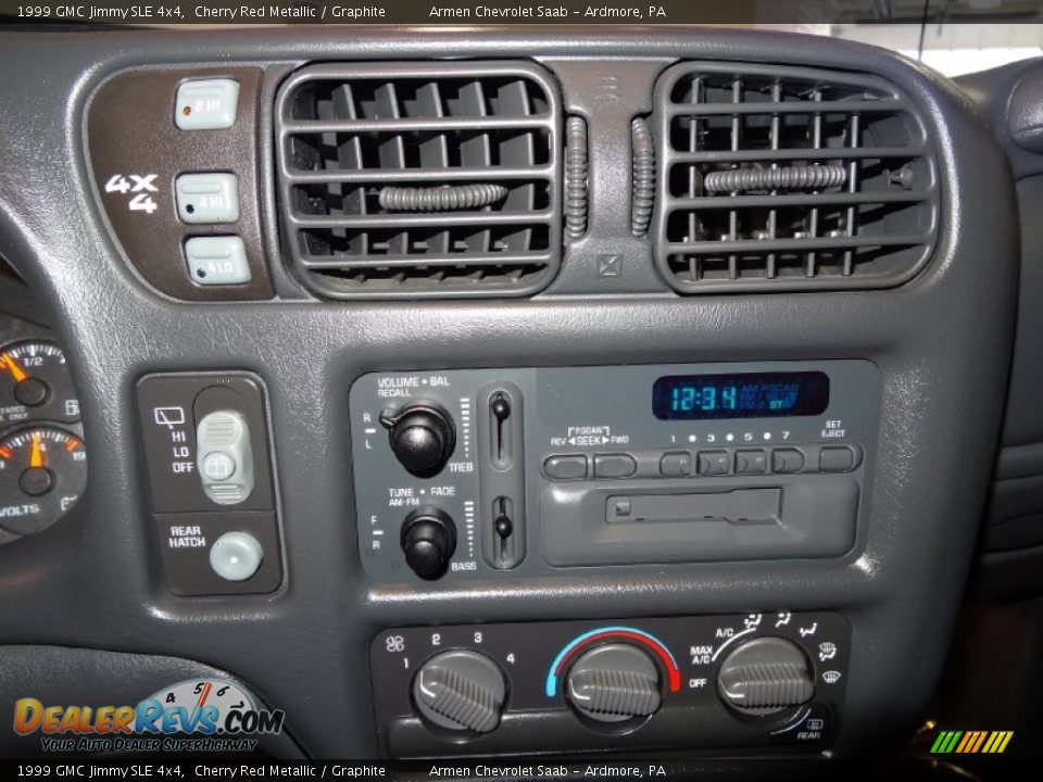 1999 GMC Jimmy SLE 4x4 Cherry Red Metallic / Graphite Photo #28