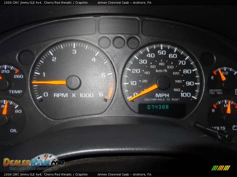 1999 GMC Jimmy SLE 4x4 Cherry Red Metallic / Graphite Photo #30
