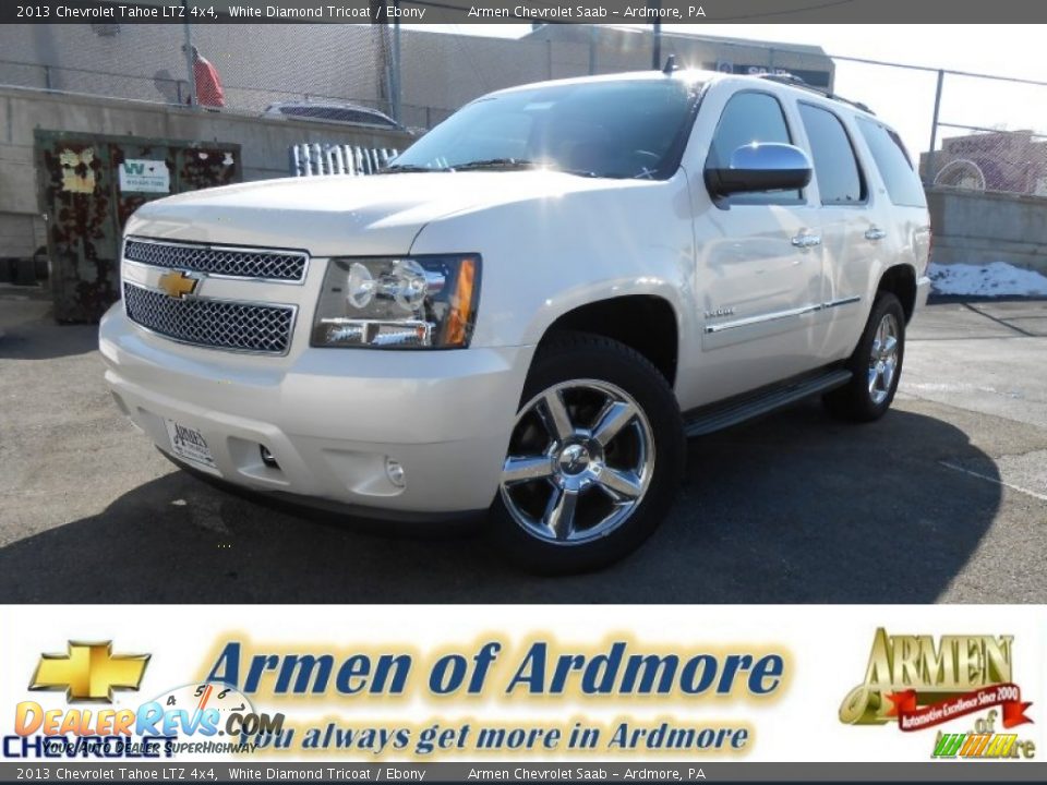 2013 Chevrolet Tahoe LTZ 4x4 White Diamond Tricoat / Ebony Photo #1