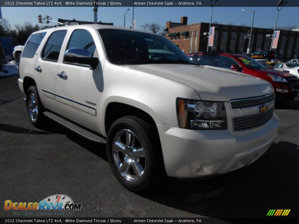 2013 Chevrolet Tahoe LTZ 4x4 White Diamond Tricoat / Ebony Photo #3