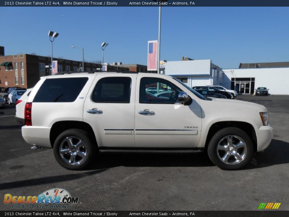 2013 Chevrolet Tahoe LTZ 4x4 White Diamond Tricoat / Ebony Photo #4