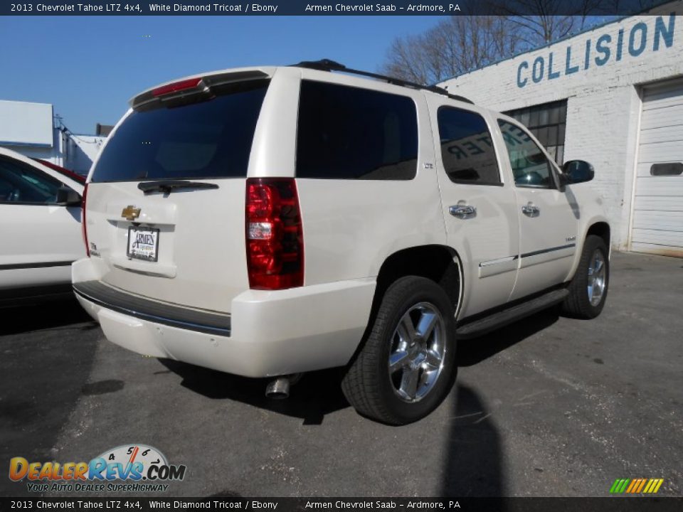 2013 Chevrolet Tahoe LTZ 4x4 White Diamond Tricoat / Ebony Photo #5