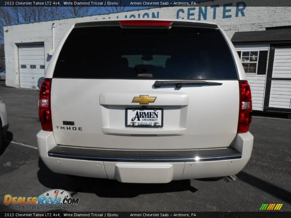 2013 Chevrolet Tahoe LTZ 4x4 White Diamond Tricoat / Ebony Photo #6