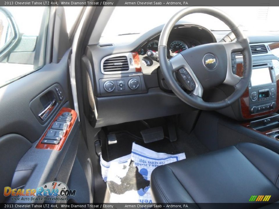 2013 Chevrolet Tahoe LTZ 4x4 White Diamond Tricoat / Ebony Photo #7