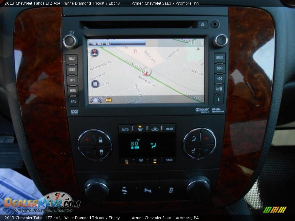 2013 Chevrolet Tahoe LTZ 4x4 White Diamond Tricoat / Ebony Photo #12