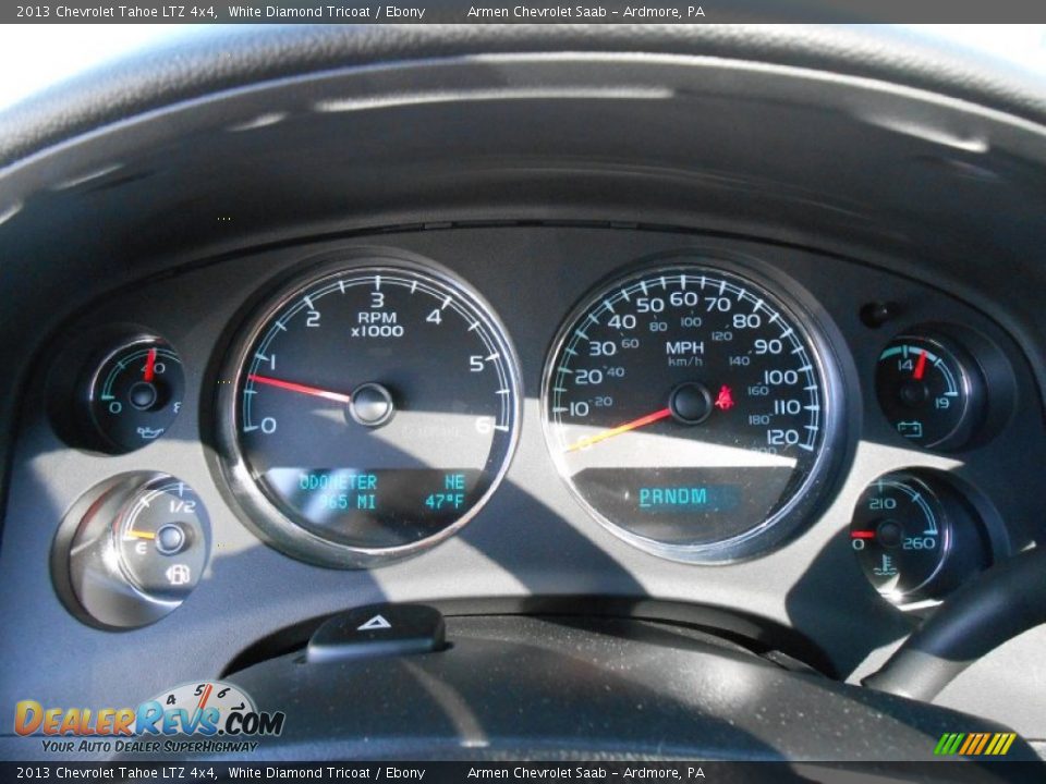 2013 Chevrolet Tahoe LTZ 4x4 White Diamond Tricoat / Ebony Photo #14