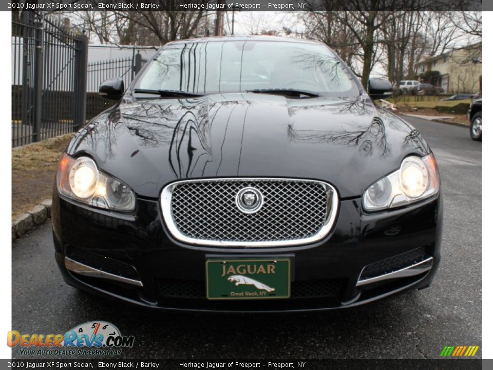 2010 Jaguar XF Sport Sedan Ebony Black / Barley Photo #2