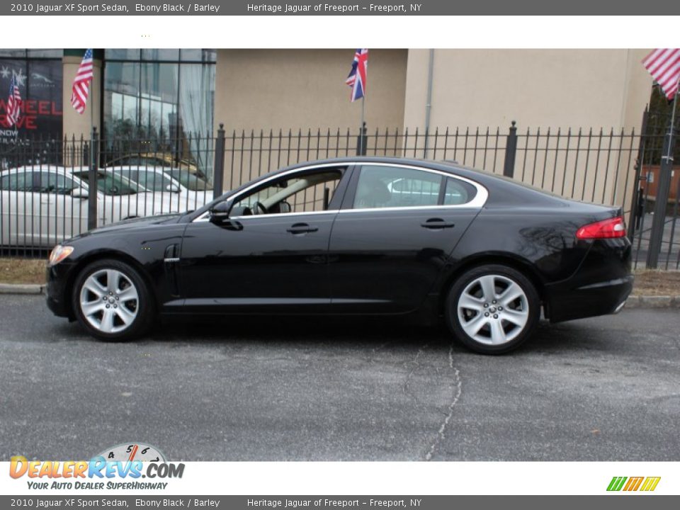 2010 Jaguar XF Sport Sedan Ebony Black / Barley Photo #3