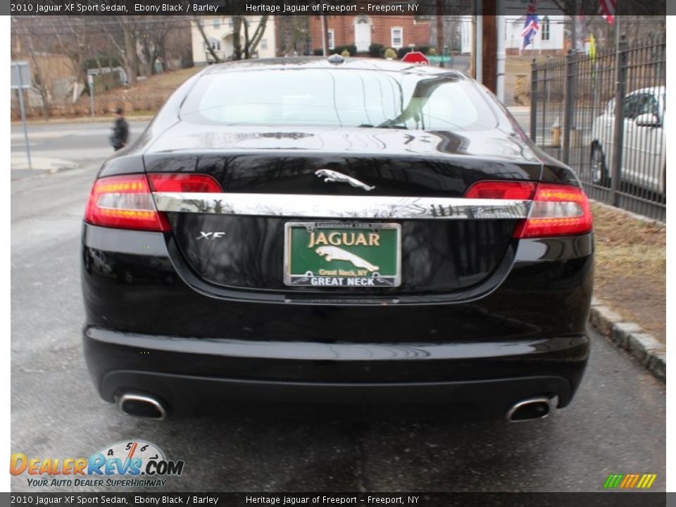 2010 Jaguar XF Sport Sedan Ebony Black / Barley Photo #5