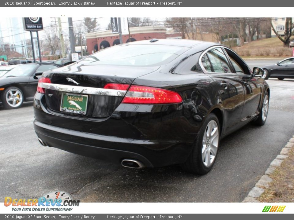 2010 Jaguar XF Sport Sedan Ebony Black / Barley Photo #6