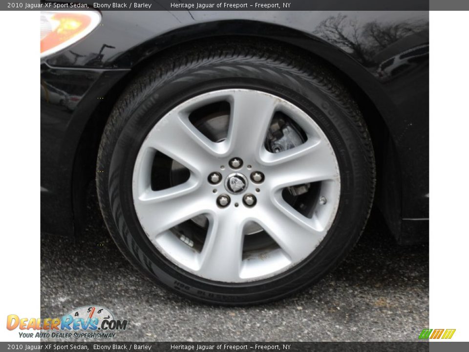 2010 Jaguar XF Sport Sedan Ebony Black / Barley Photo #8