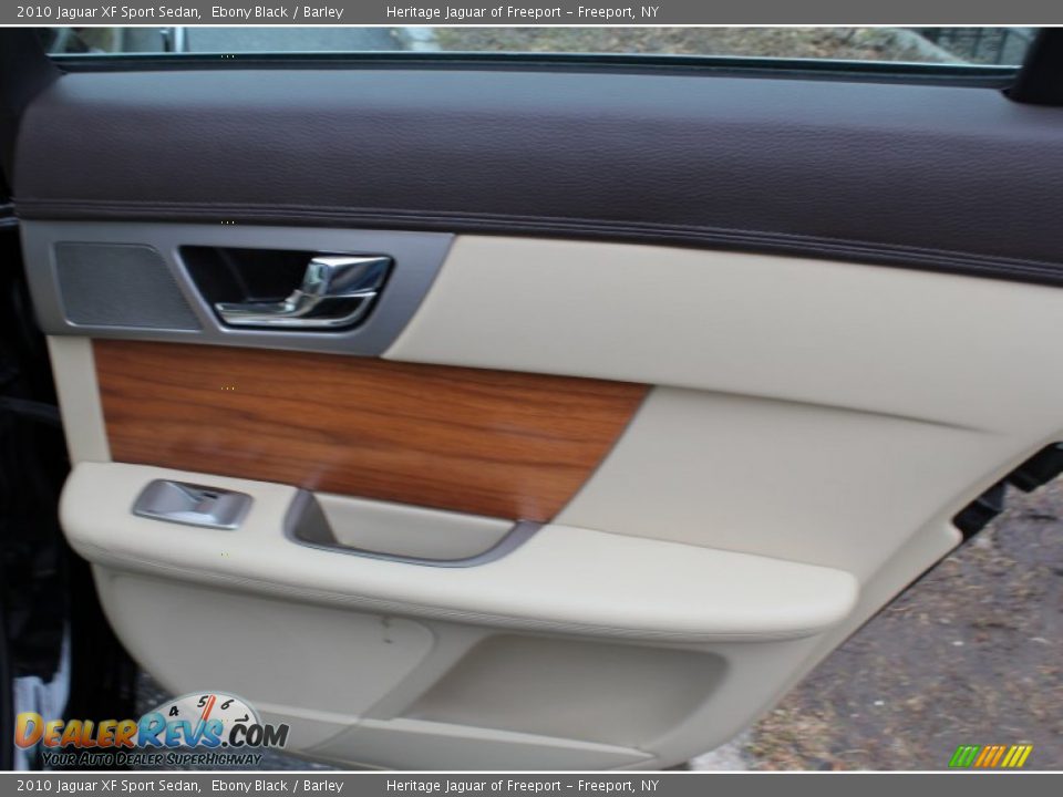 2010 Jaguar XF Sport Sedan Ebony Black / Barley Photo #12