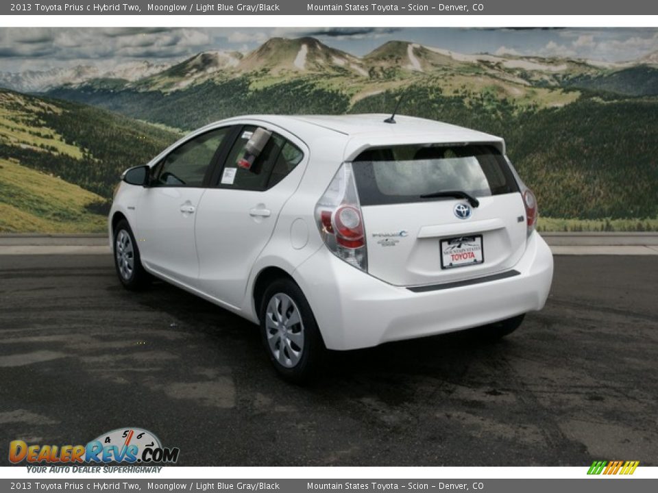 2013 Toyota Prius c Hybrid Two Moonglow / Light Blue Gray/Black Photo #2