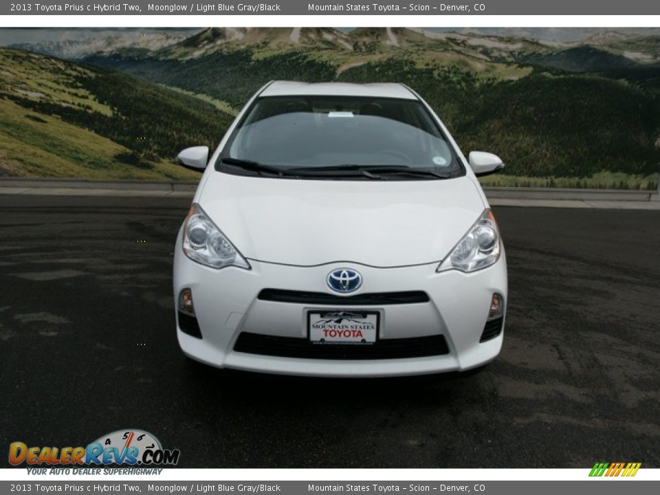 2013 Toyota Prius c Hybrid Two Moonglow / Light Blue Gray/Black Photo #3