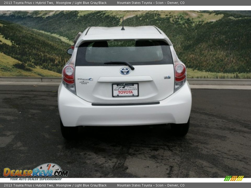 2013 Toyota Prius c Hybrid Two Moonglow / Light Blue Gray/Black Photo #4