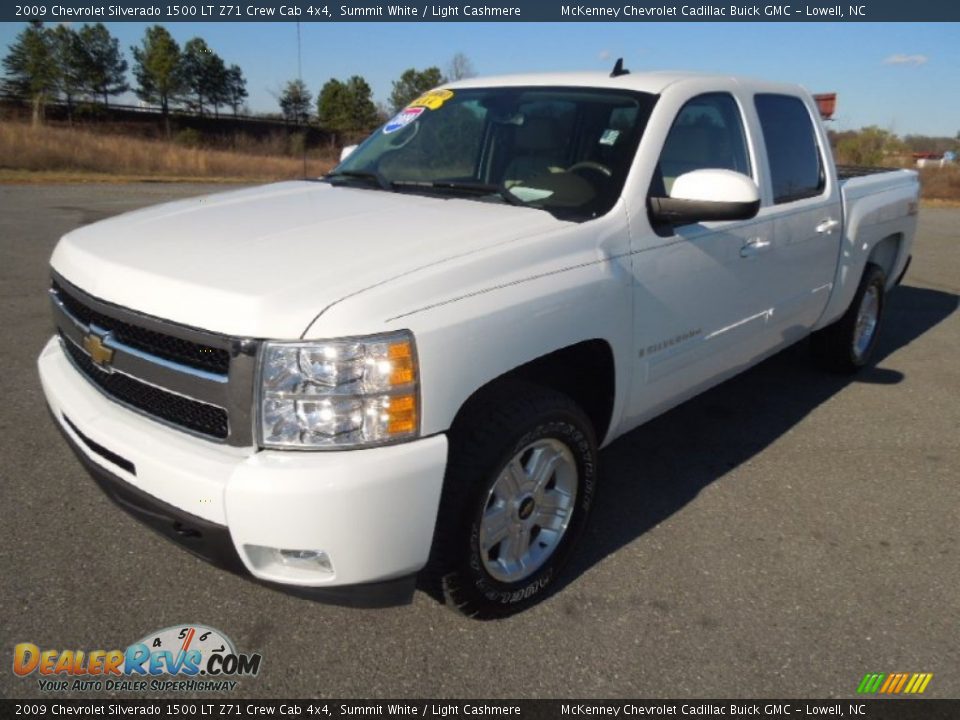 2009 Chevrolet Silverado 1500 LT Z71 Crew Cab 4x4 Summit White / Light Cashmere Photo #1
