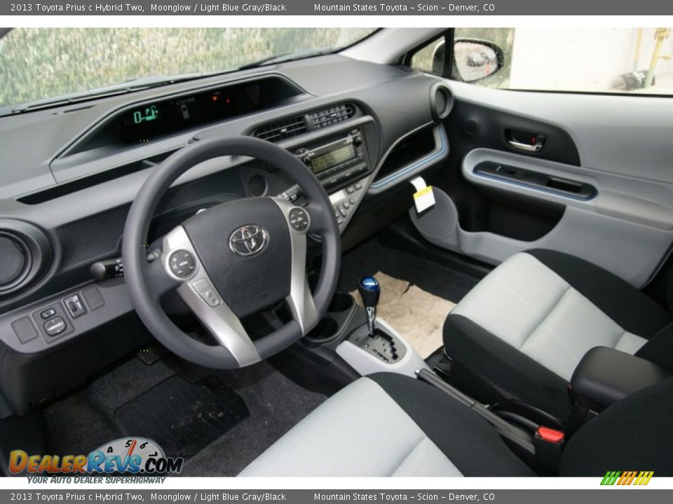 Light Blue Gray/Black Interior - 2013 Toyota Prius c Hybrid Two Photo #5