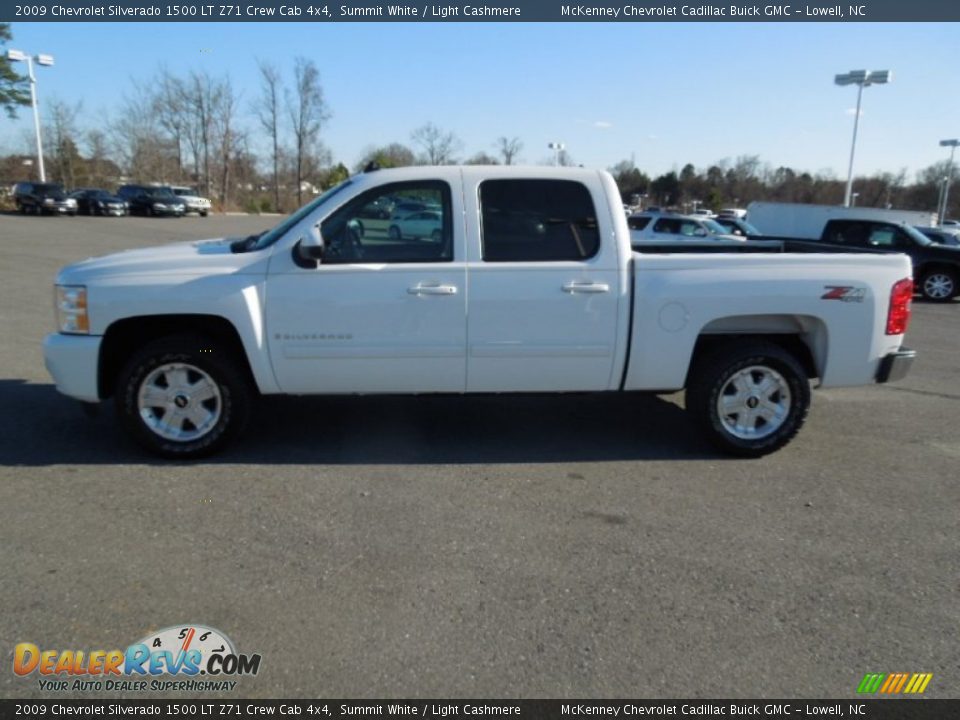 2009 Chevrolet Silverado 1500 LT Z71 Crew Cab 4x4 Summit White / Light Cashmere Photo #3