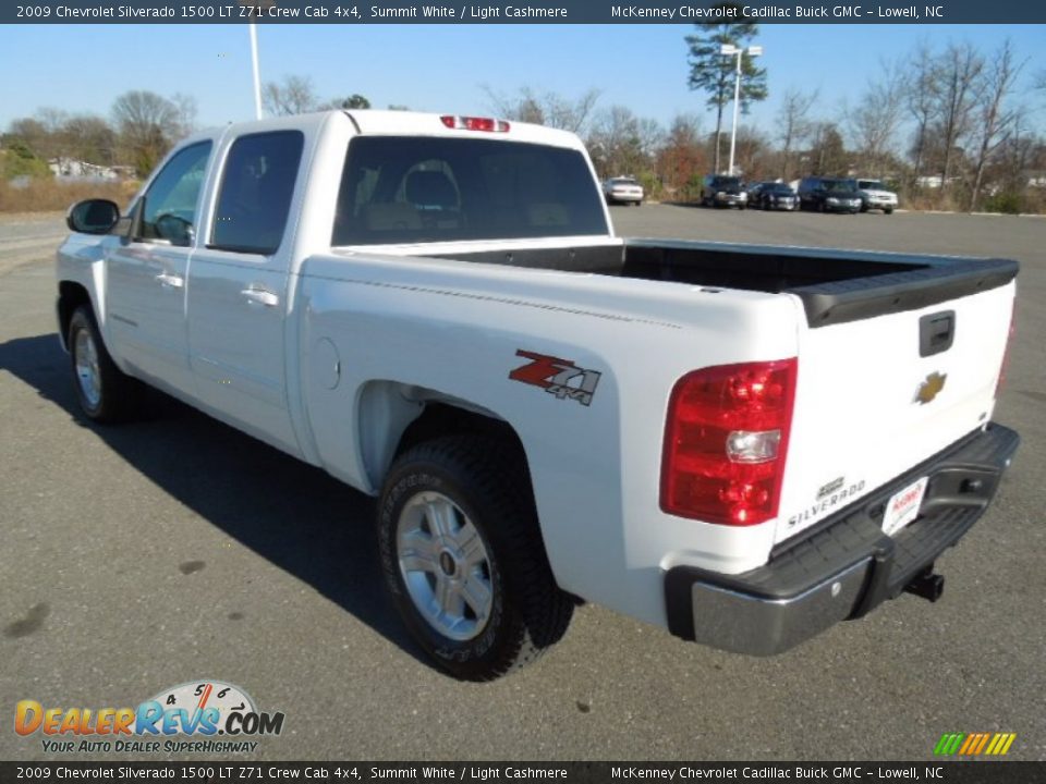 2009 Chevrolet Silverado 1500 LT Z71 Crew Cab 4x4 Summit White / Light Cashmere Photo #4