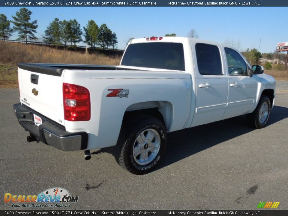 2009 Chevrolet Silverado 1500 LT Z71 Crew Cab 4x4 Summit White / Light Cashmere Photo #5