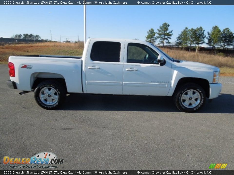 2009 Chevrolet Silverado 1500 LT Z71 Crew Cab 4x4 Summit White / Light Cashmere Photo #6