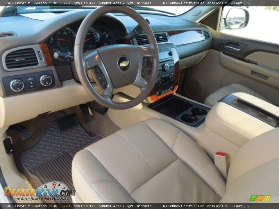 2009 Chevrolet Silverado 1500 LT Z71 Crew Cab 4x4 Summit White / Light Cashmere Photo #23