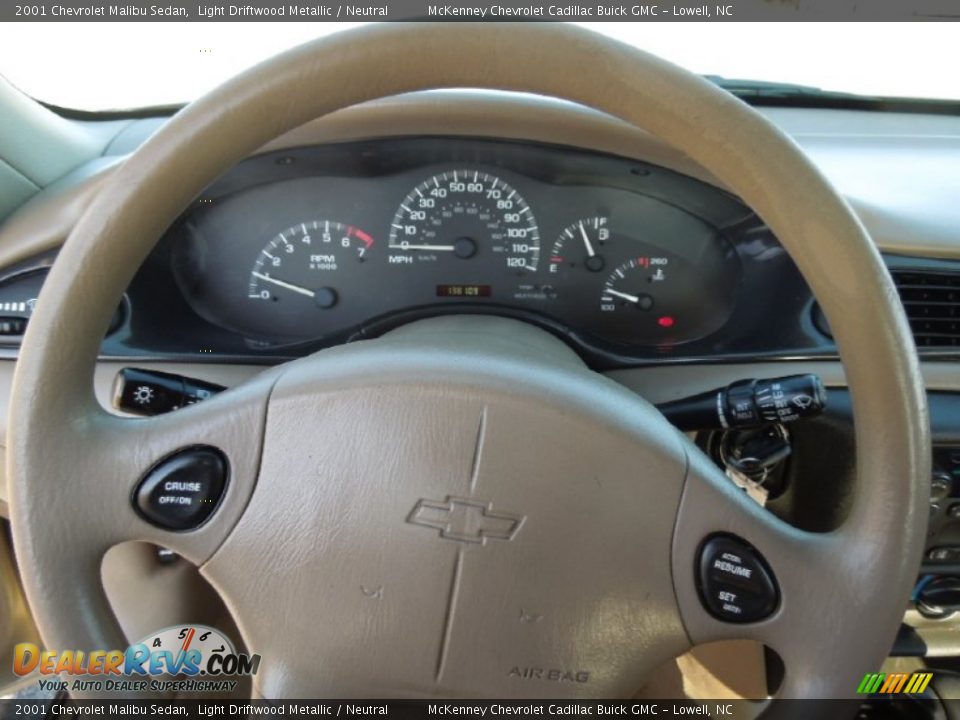 2001 Chevrolet Malibu Sedan Steering Wheel Photo #13