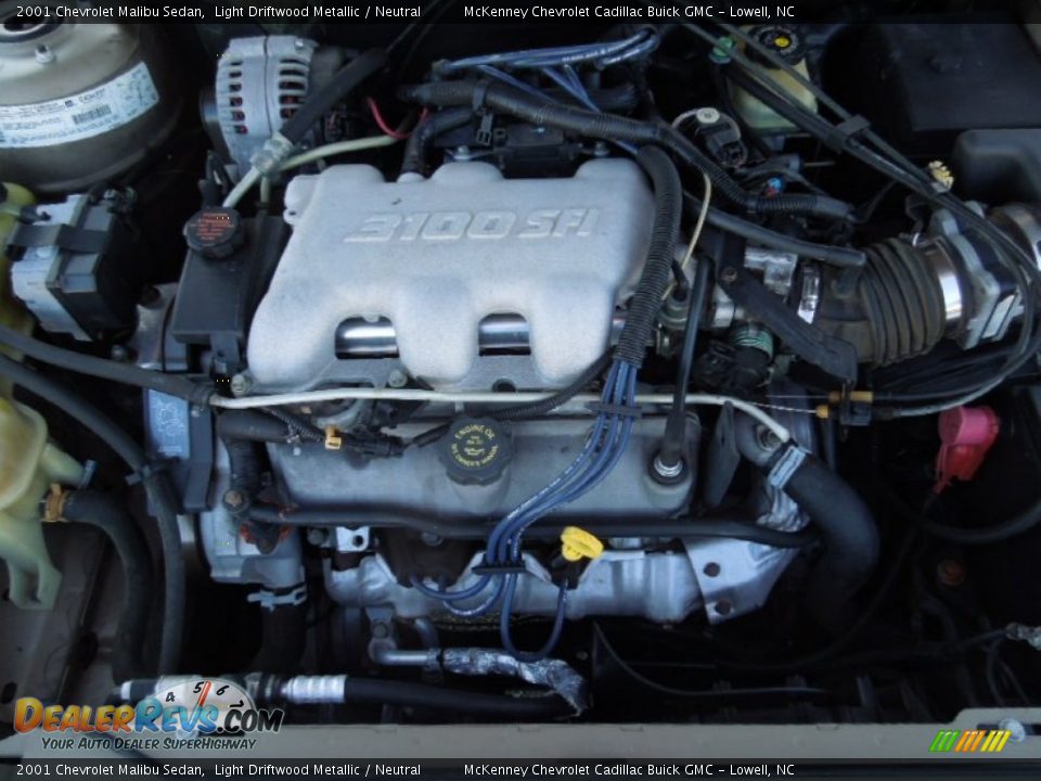 2001 Chevrolet Malibu Sedan 3.1 Liter OHV 12-Valve V6 Engine Photo #20