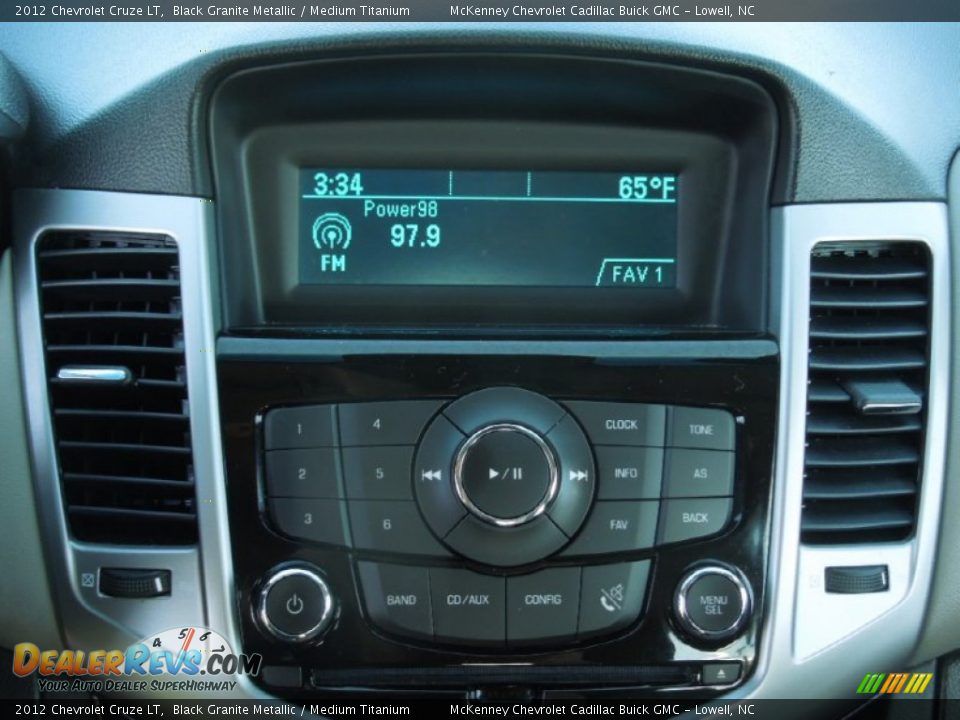 2012 Chevrolet Cruze LT Black Granite Metallic / Medium Titanium Photo #14
