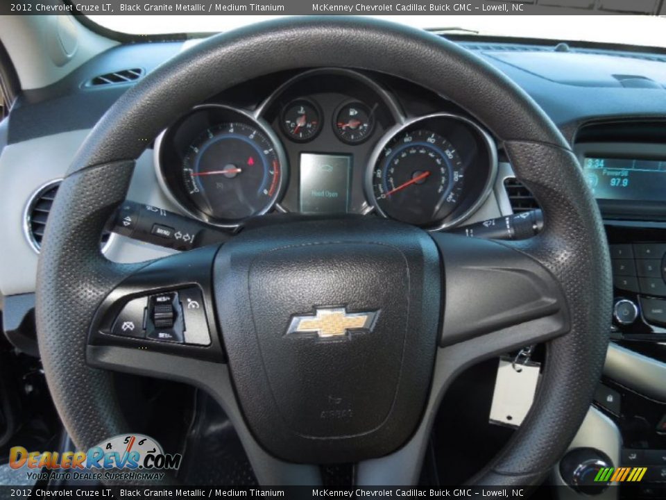 2012 Chevrolet Cruze LT Black Granite Metallic / Medium Titanium Photo #15