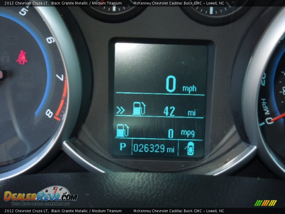 2012 Chevrolet Cruze LT Black Granite Metallic / Medium Titanium Photo #16