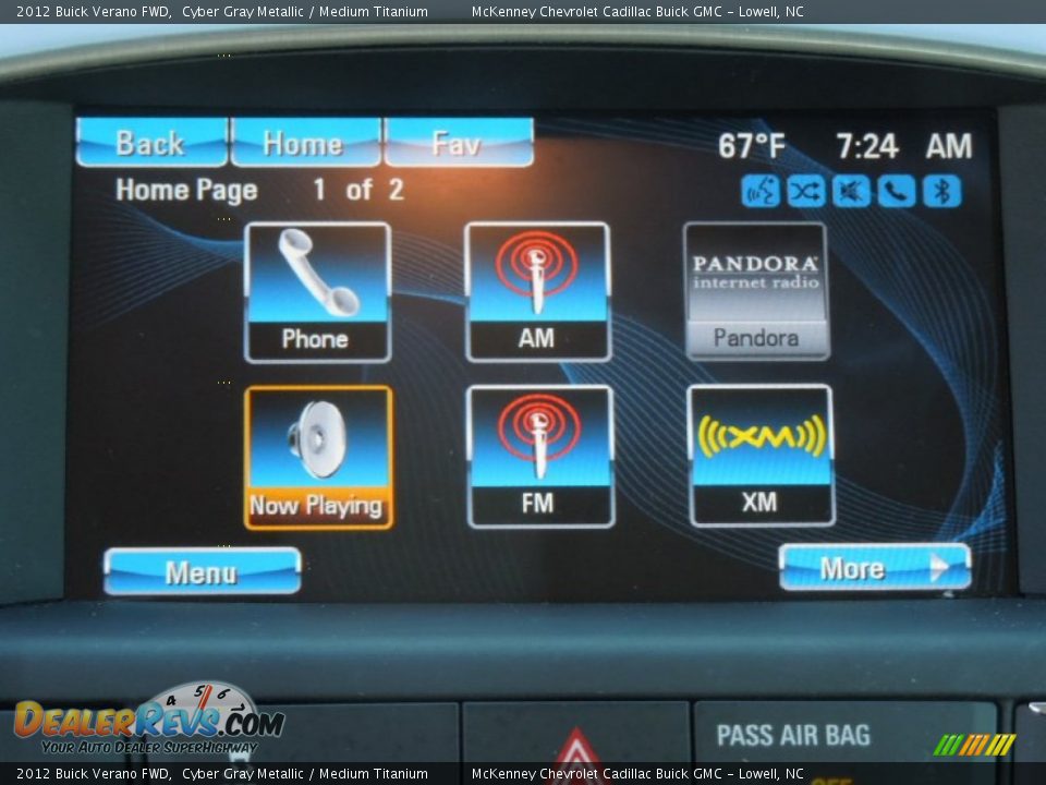 2012 Buick Verano FWD Cyber Gray Metallic / Medium Titanium Photo #14
