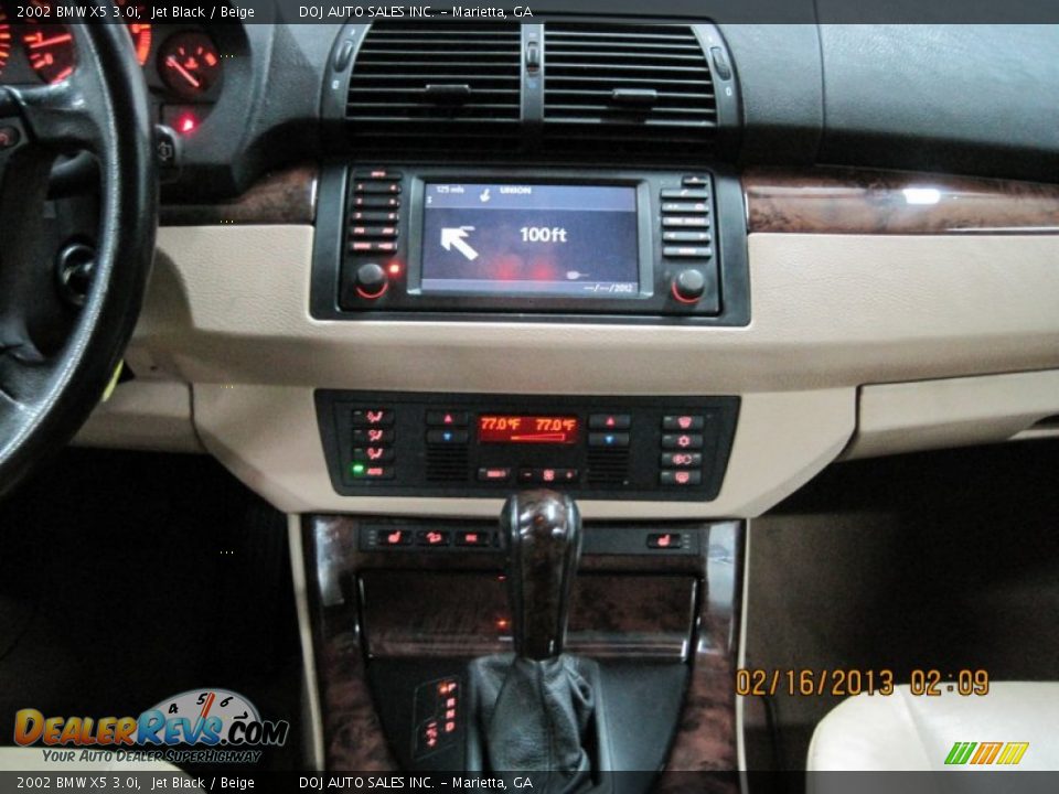 2002 BMW X5 3.0i Jet Black / Beige Photo #26