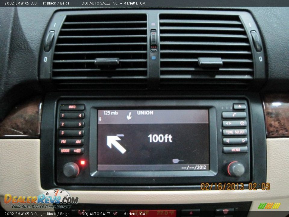 2002 BMW X5 3.0i Jet Black / Beige Photo #27